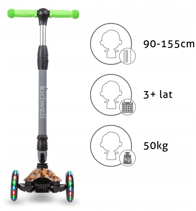 Paspirtukas Kidwell Three-Wheel 1638
