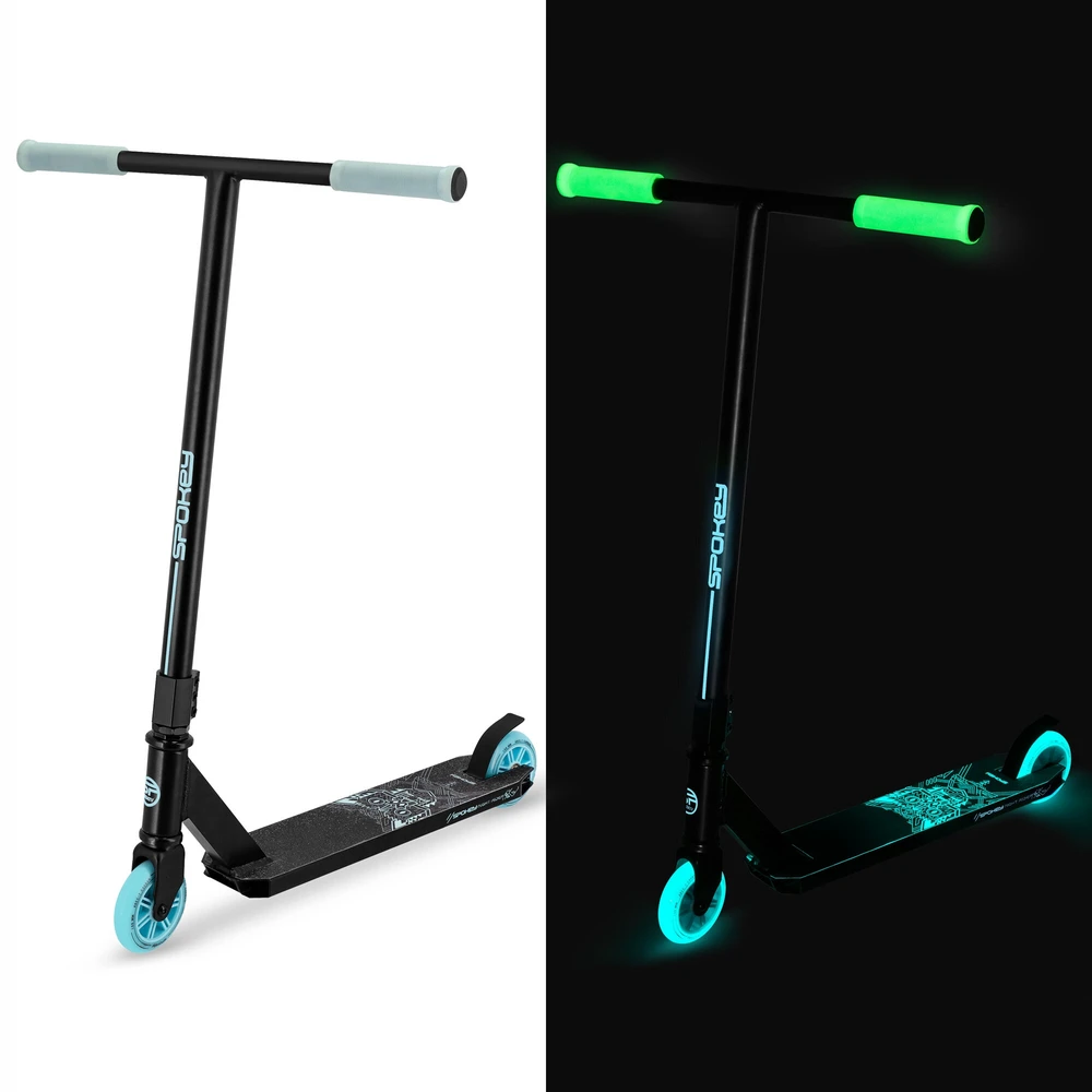 Paspirtukas Spokey Night Rider, juodas