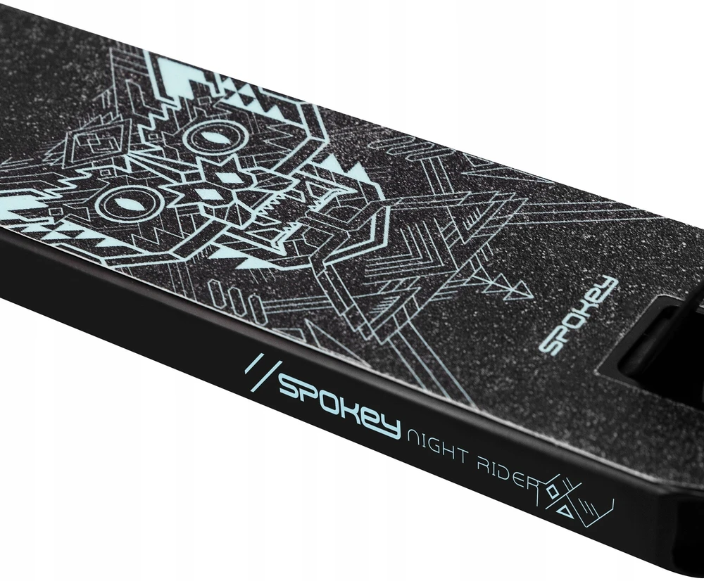 Paspirtukas Spokey Night Rider, juodas