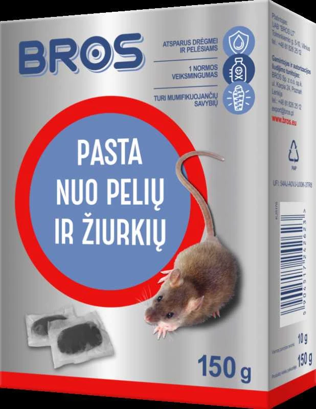 BROS Pasta nuo pelių ir žiurkių 150g