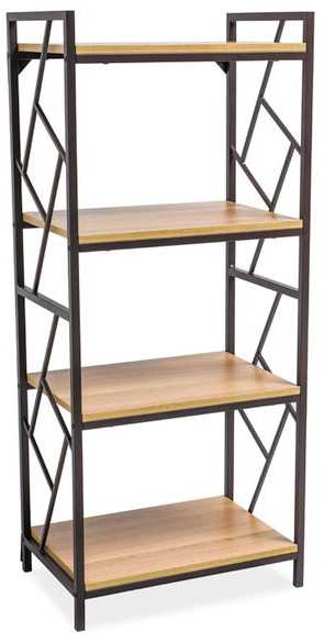 Signal Meble Pastatoma lentyna TABLO R5, 60 cm, ąžuolo/juoda