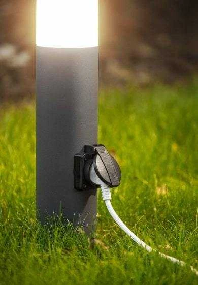 CORTA-P 40 sodo lempa,E27, MAX.25W, IP44, AC220-240V, 50-60Hz, lizdas maks. 3000 W, stulpa