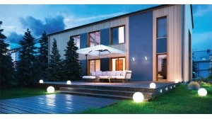 Sodo šviestuvas MARMO 28, E27, MAX.20W, IP65, AC220-240V, 50-60Hz, 28cm, PE