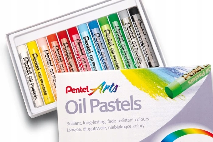 PASTELE OLEJOWE OLEJNE 12 KOLORÓW PHN12 PENTEL
