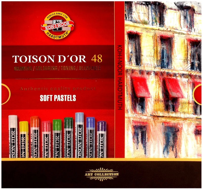 Sausos pastelės rinkinys Koh-i-Noor 48 sp