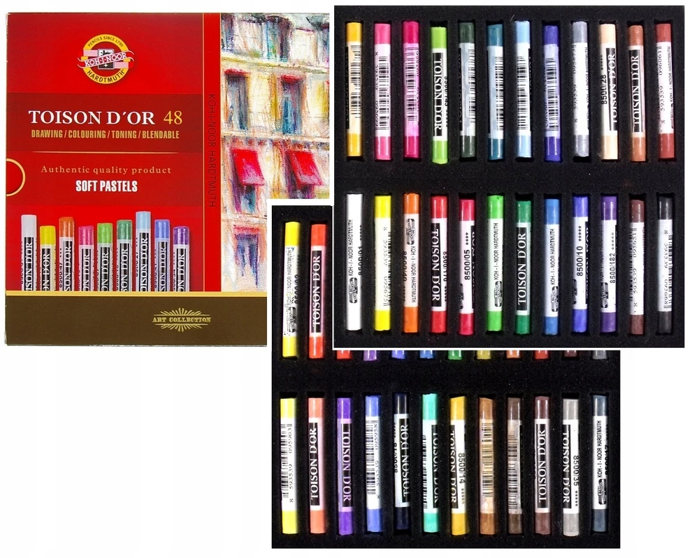 Sausos pastelės rinkinys Koh-i-Noor 48 sp