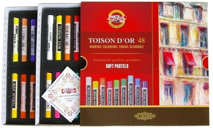 Sausos pastelės rinkinys Koh-i-Noor 48 sp