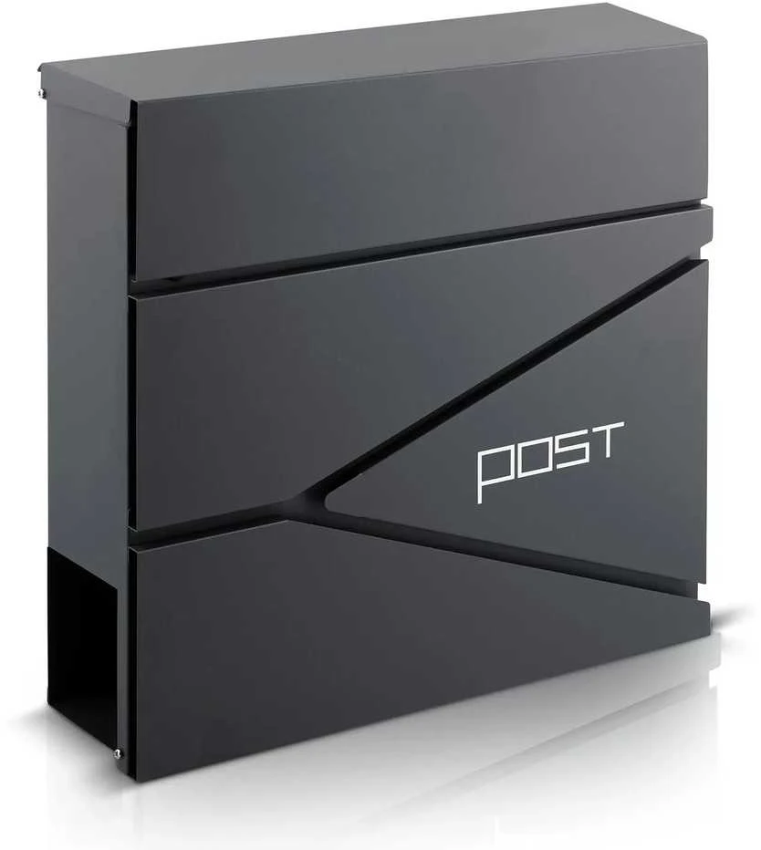 Humberg Pašto dėžutė 37x37x10,5 cm antracito spalvos HM-862