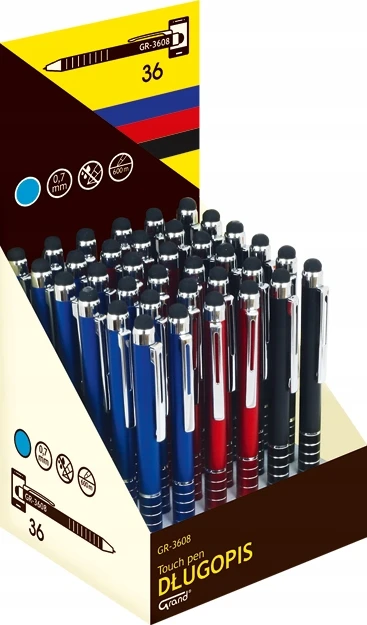 Pasukamas tušinukas TOUCH PEN , Grand, 0.7mm, mėlynos sp.