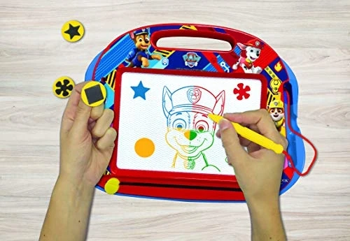 PAT 'PATROUILLE Magic slate A5 format with magnetic accessories for drawing in colors - LEXIBOOK
