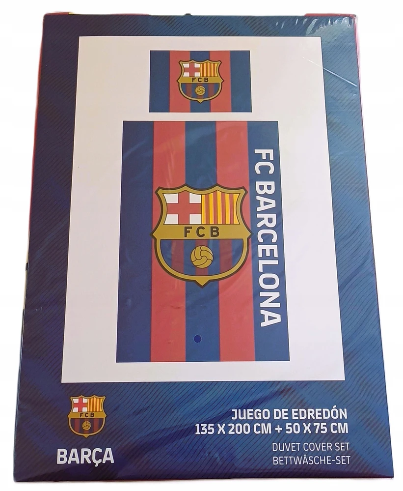 FC Barcelona patalynės komplektas 135x200 + 50x75 cm mikropluoštas 119122