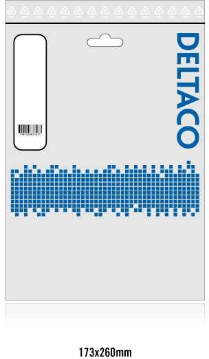 Patch kabelis DELTACO F/UTP Cat6, 1.5m, 250MHz, Delta sertifikuotas, LSZH, juodas / STP-611S