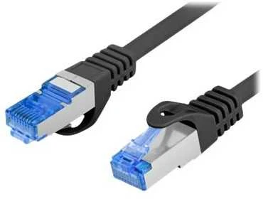 LANBERG patchcord cat.6A FTP LSZH CCA 2m juodas