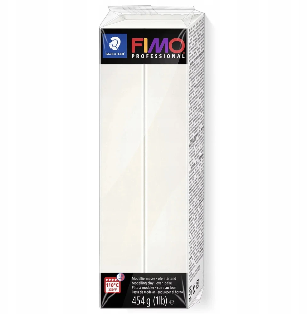 Pâte Fimo - STAEDTLER - Profesionalus Baltas 03 - 454 g - Skirta Suaugusiems Išplėstinėms
