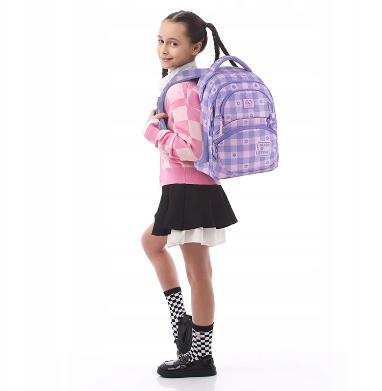 Gopack Mokyklinė kuprinė GO25-175M-4. Rožinė sp.. 39x29,5x12 cm