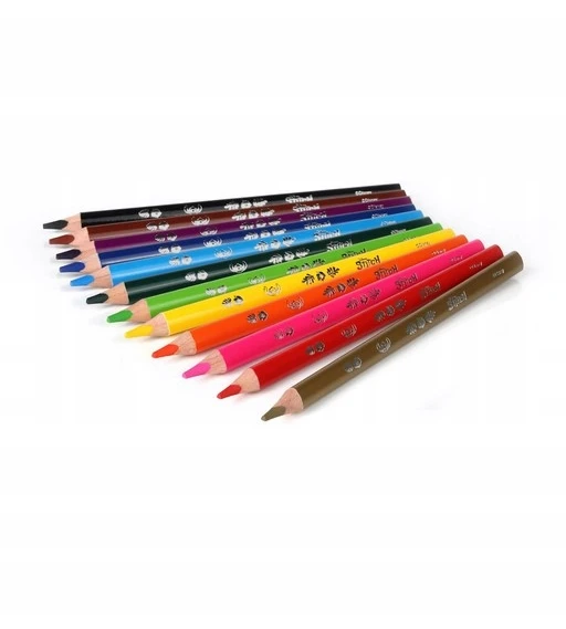 Patio COLORINO TRIKAMPIEJI JUMBO PIŠTUKO CENCILAI 12 SPALVŲ LILO IR DŪSĖS