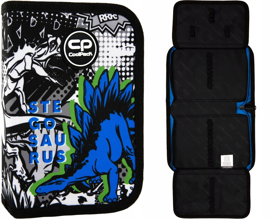 Patio COOLPACK Dwuklapkowy PIÓRNIK Szkolny CLIPPER T-Rex Rozkładany Dinozaur Dino