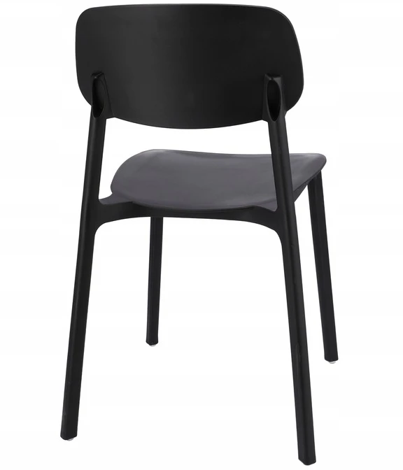 PATOGI plastikinė LARA virtuvės valgomojo kėdė, juoda JUMIhome