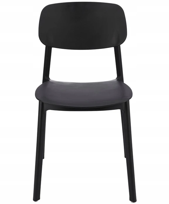 PATOGI plastikinė LARA virtuvės valgomojo kėdė, juoda JUMIhome