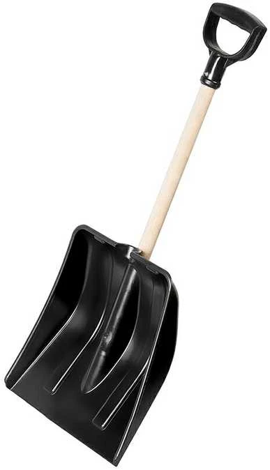 Patrol Sniego lopeta W310mmxH345/750mm tiesi/juoda/ mediniu kotu