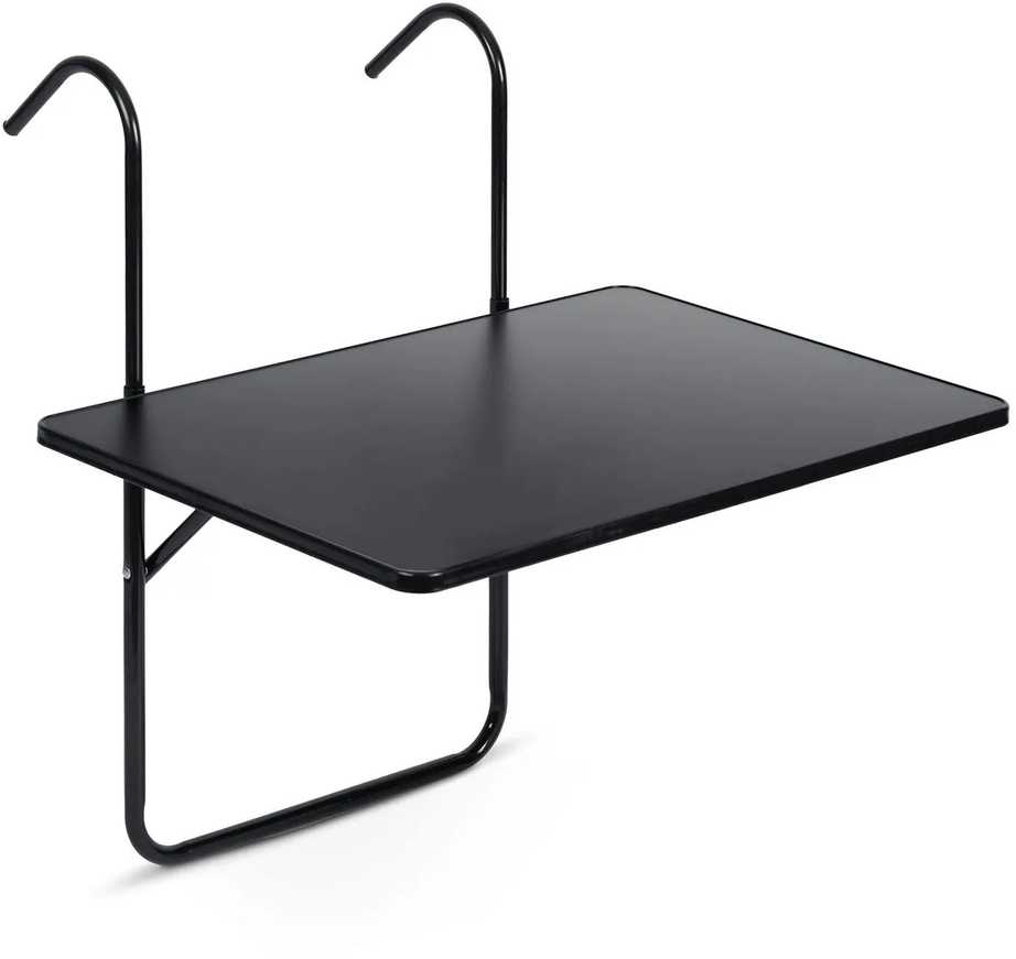 Patvarus balkono stalas 60x43cm sulankstomas Sofotel SO-982 juodas