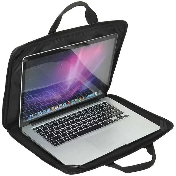 Patvarus nešiojamojo kompiuterio dėklas DELTACO skirtas 15.6-16" kompiuteriams, pečių dirželis, juodas / NV-512