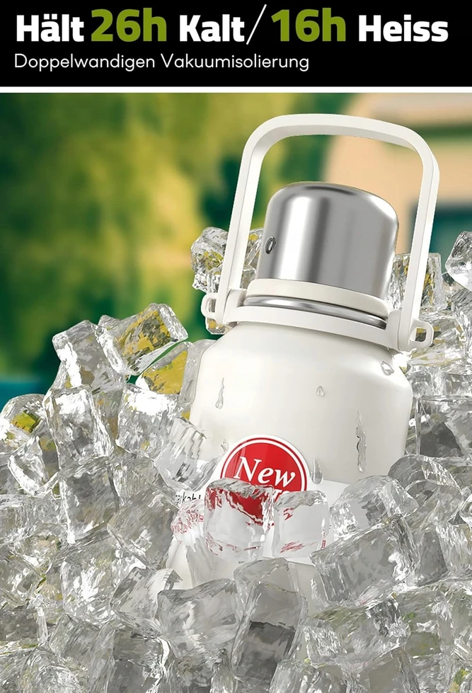 Pauzema termosas kūdikiams keliaujantiems, nerūdijantis plienas, 900 ml su puodeliu