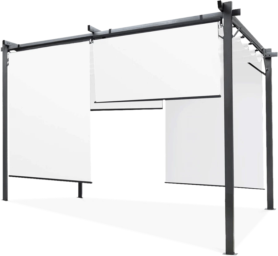Pavėsinė Pergola SPRINT PLUS 3x4, Anthracite/Baltas