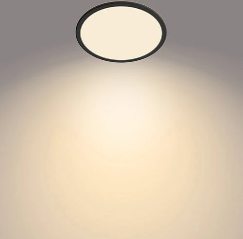 Lubinis šviestuvas Paviršinė LED panelė PHILIPS MAGNEOS, 20W, 2700K,1900lm,apvali f., juodos sp.,ø26,8xh2,8cm