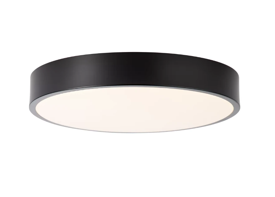 TOPE Paviršinis apvalus juodas LED šviestuvas "MODENA" 30W-3000K