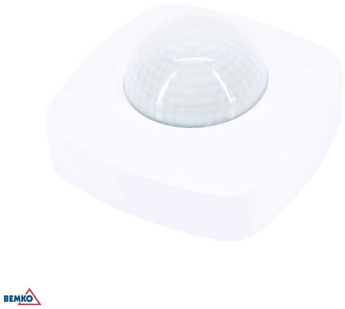 Bemko Paviršinis judesio/būvio daviklis, baltas, IP20, max 2000W, 360°, max 20m