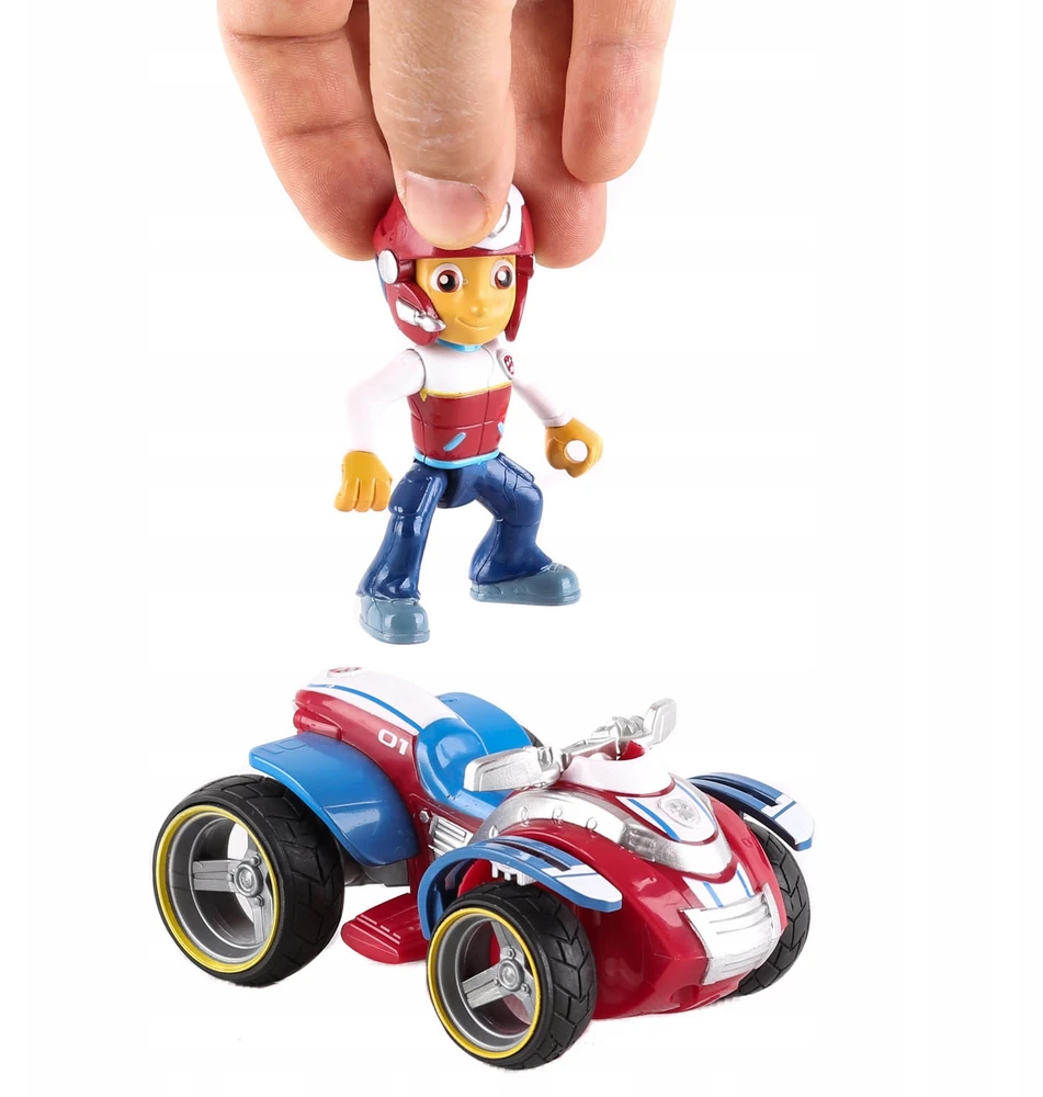PAW PATROL gelbėjimo keturratis + Ryder SPIN MASTER figūrėlė su judančiais klubų sąnariais