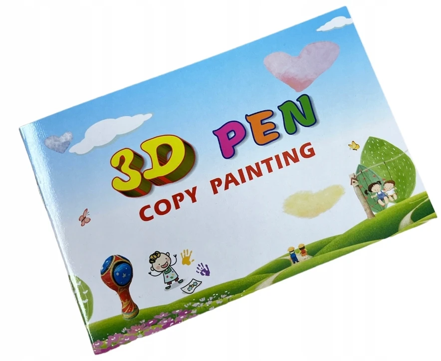 PD 3D PEN Vaikams Mėlyna + 110m FILAMENTAS + NEMOKAMAS ŠABLONAS XL rinkinys