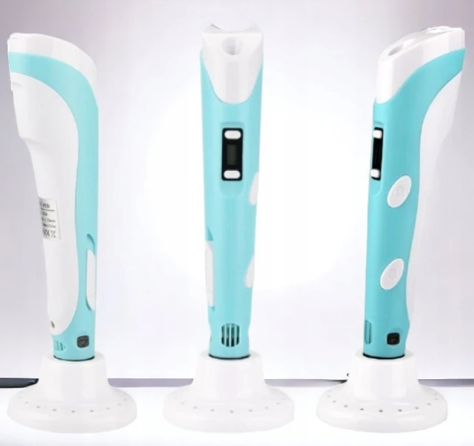 PD 3D PEN Vaikams Mėlyna + 110m FILAMENTAS + NEMOKAMAS ŠABLONAS XL rinkinys