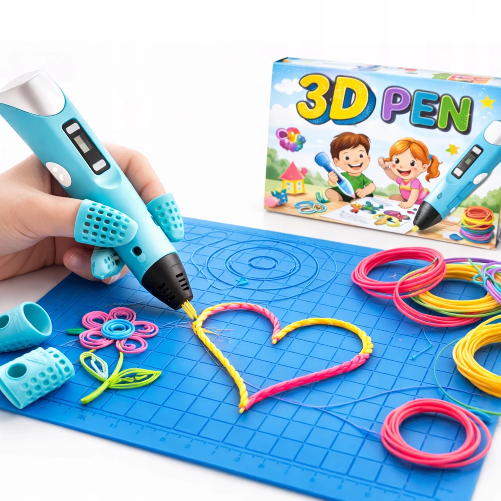 PD NUSTATYTI 3D RAŠIKLIŲ ŠABLONAS + SILIKONINIS KILMĖLIS RAŠIKLIUI + APSAUGOS
