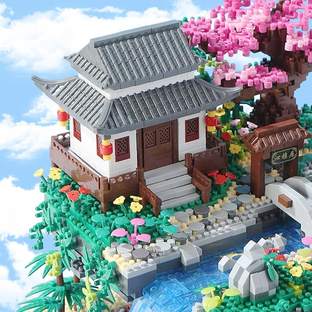 „Peach Blossom“ baseino rinkinys „Clamp Block“ statybinis žaislas