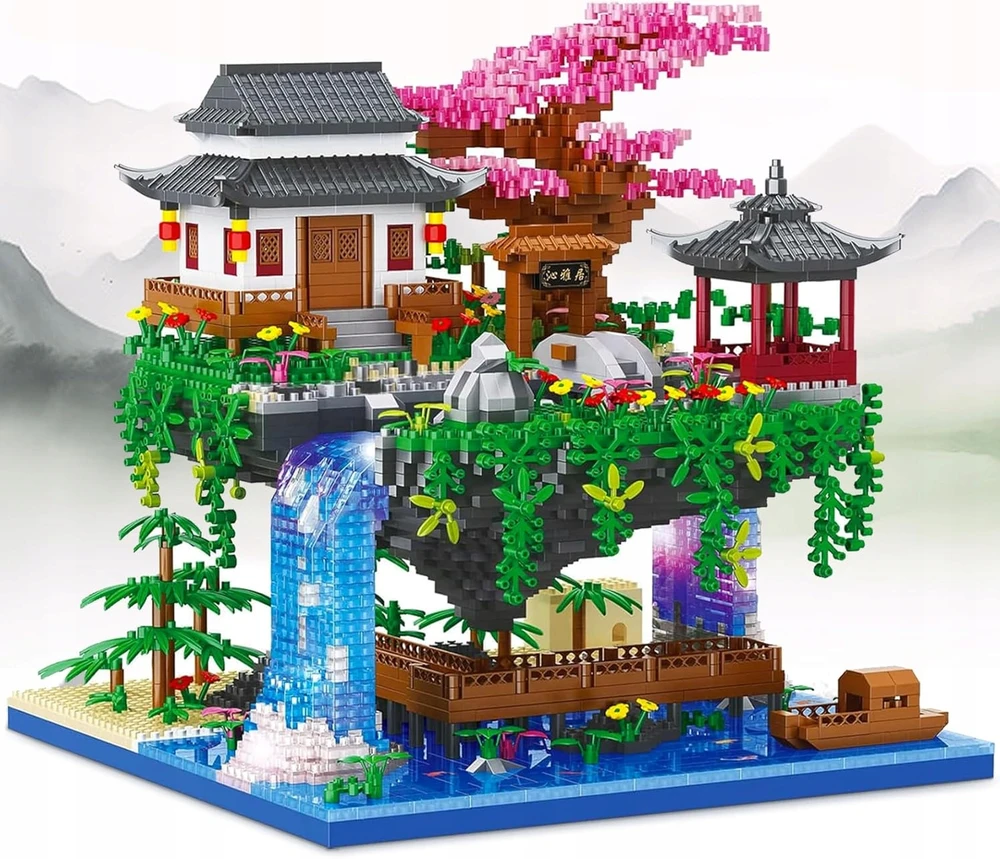 „Peach Blossom“ baseino rinkinys „Clamp Block“ statybinis žaislas