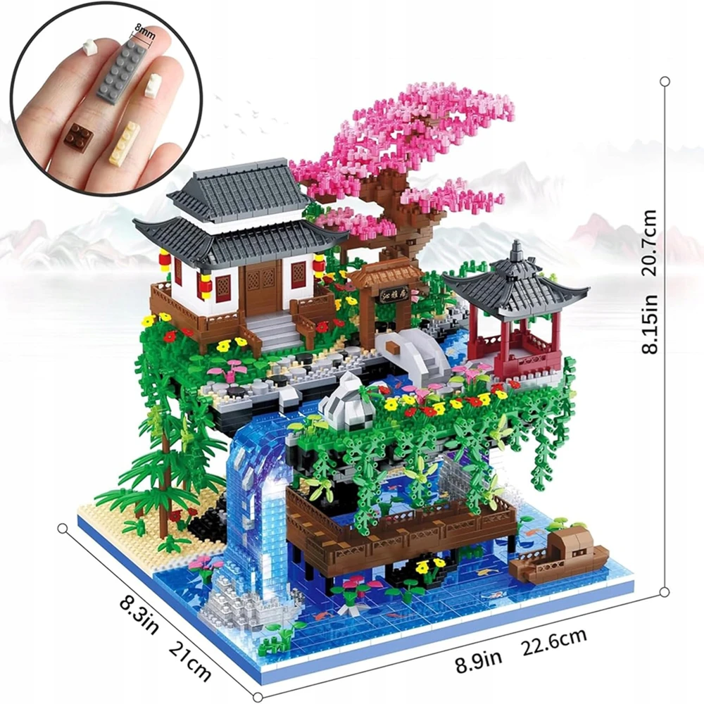 „Peach Blossom“ baseino rinkinys „Clamp Block“ statybinis žaislas