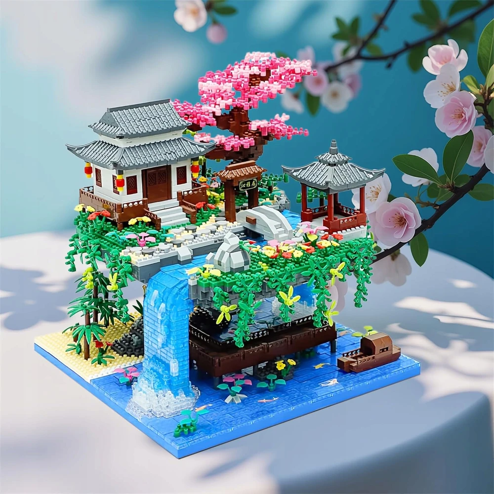 „Peach Blossom“ baseino rinkinys „Clamp Block“ statybinis žaislas