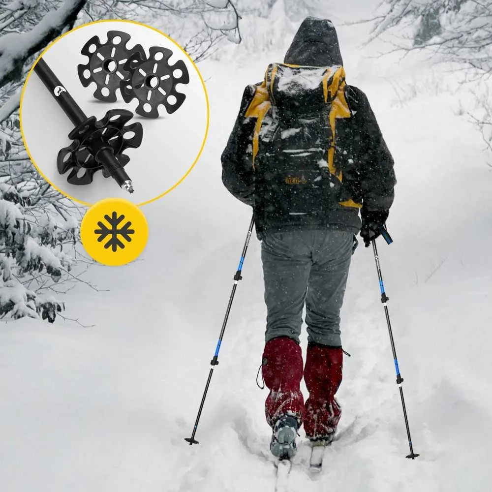 PEAK+ mėlynos šiaurietiško ėjimo lazdos