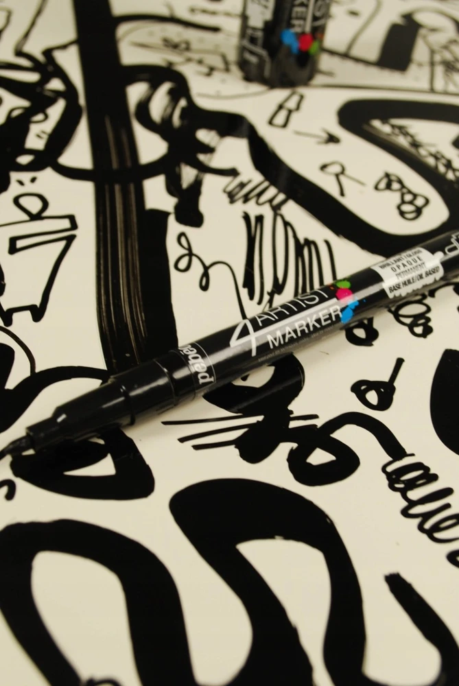 Pebeo Aliejinis žymeklis 4Artist Marker - Apvalus galiukas - 2 mm - 10 spalvų