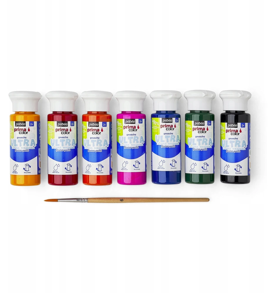 Pebeo spiraliniai guašo dažai, 7 spalvos x 60ml