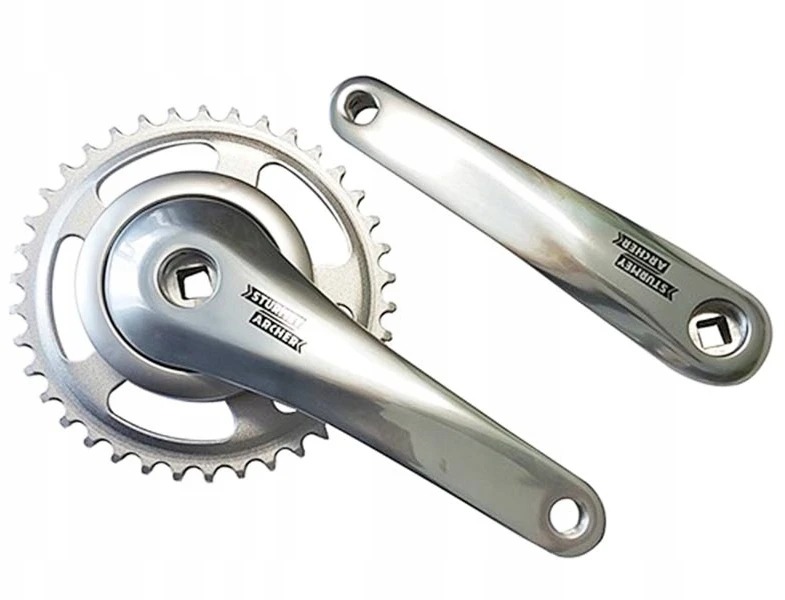 Pédalier STURMEY ARCHER FCM608 38T 170mm sidabruožis MTB ir lenktyniniams dviračiams