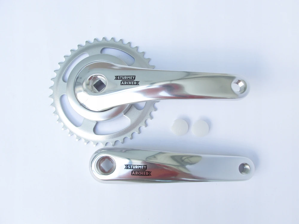 Pédalier STURMEY ARCHER FCM608 38T 170mm sidabruožis MTB ir lenktyniniams dviračiams