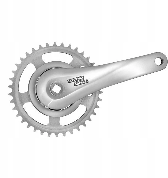 Pédalier STURMEY ARCHER FCM608 38T 170mm sidabruožis MTB ir lenktyniniams dviračiams