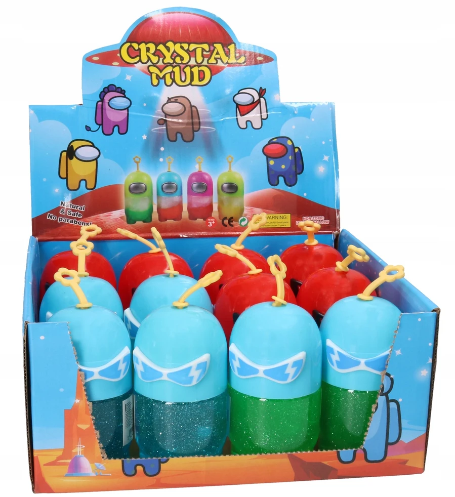 Pegaz Didelis gleivinis GLUT blizgutis MINION minionas indelyje glutek plastilino