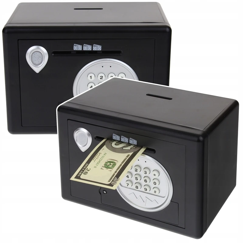 Pegaz Skarbonka Sejf Elektroninis dla Dzieci Kod Banknoty Monety