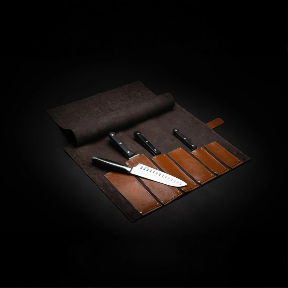 Solier Accessories Odinis susukamas peilių dėklas Solier SA44