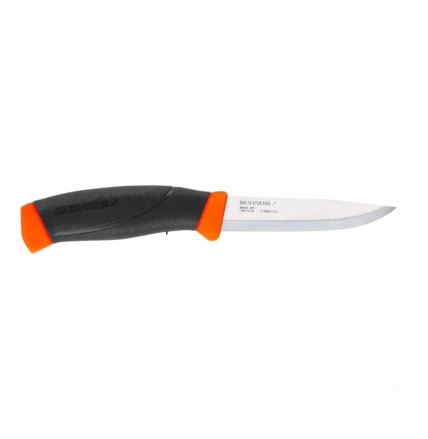 Morakniv® Companion (S) peilis, Hi-Vis Oranžinis, nerūdijantis plienas