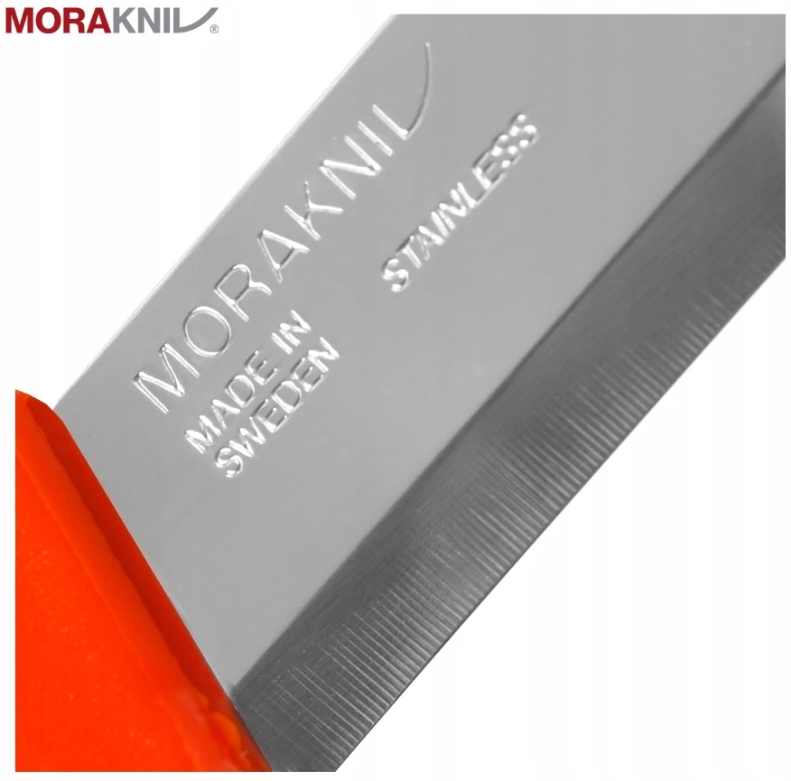Morakniv® Companion (S) peilis, Hi-Vis Oranžinis, nerūdijantis plienas